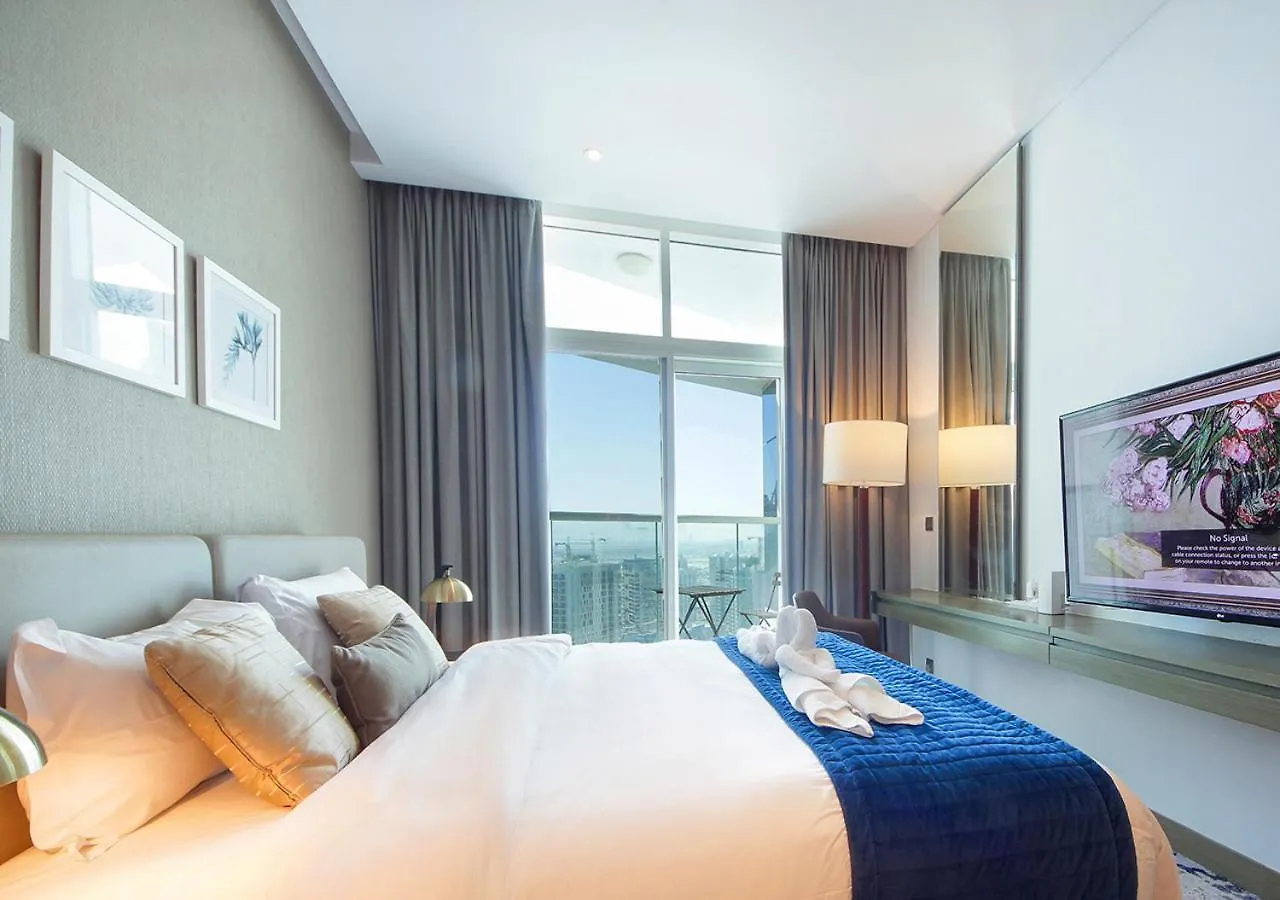 Luxury Damac Studio W Canal View Near Burj Khalifa 두바이 아랍에미리트